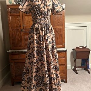 Anthropology maxi dress small generous very flattering